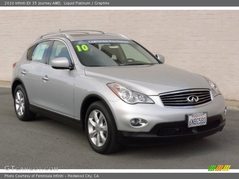 Liquid Platinum / Graphite 2010 Infiniti EX 35 Journey AWD
