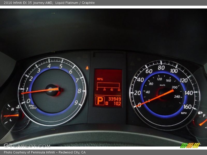 Liquid Platinum / Graphite 2010 Infiniti EX 35 Journey AWD
