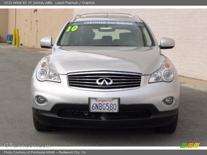 Liquid Platinum / Graphite 2010 Infiniti EX 35 Journey AWD