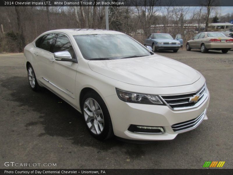 White Diamond Tricoat / Jet Black/Mojave 2014 Chevrolet Impala LTZ