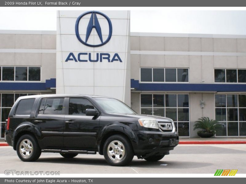 Formal Black / Gray 2009 Honda Pilot LX