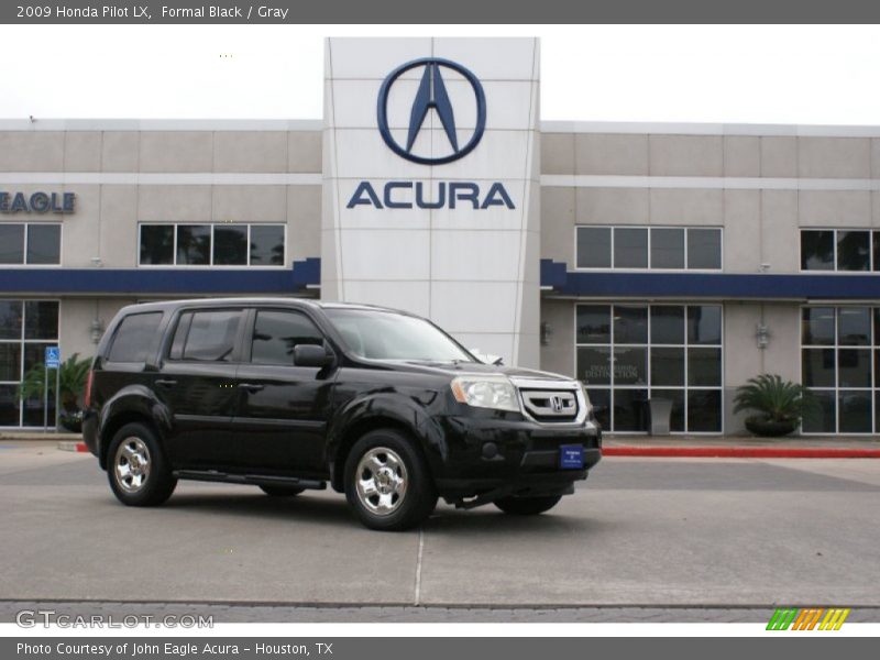 Formal Black / Gray 2009 Honda Pilot LX