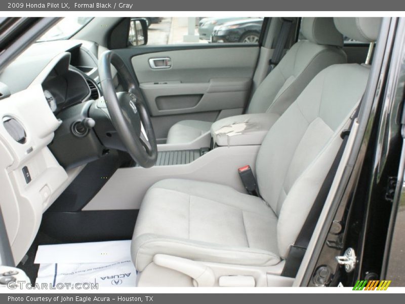 Formal Black / Gray 2009 Honda Pilot LX