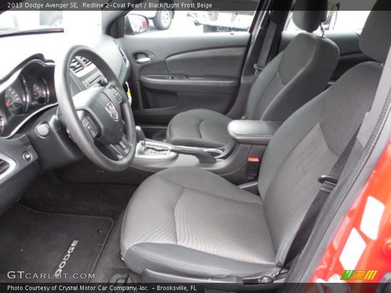 Redline 2-Coat Pearl / Black/Light Frost Beige 2013 Dodge Avenger SE