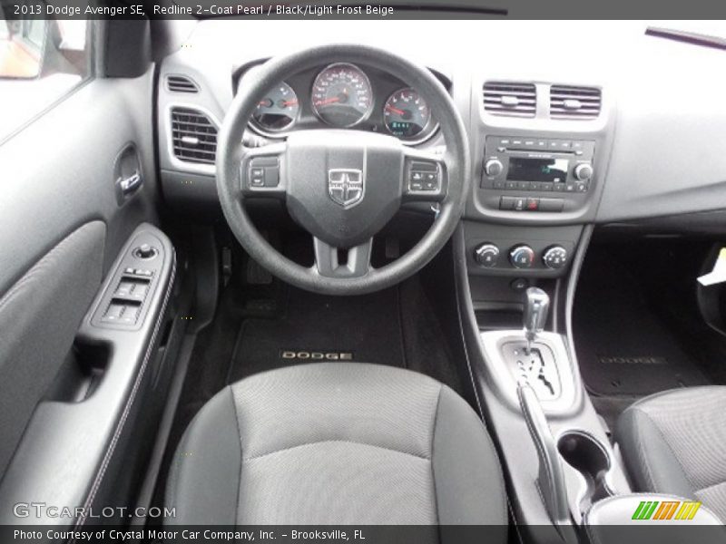 Redline 2-Coat Pearl / Black/Light Frost Beige 2013 Dodge Avenger SE