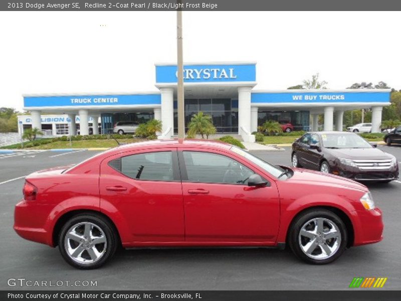 Redline 2-Coat Pearl / Black/Light Frost Beige 2013 Dodge Avenger SE
