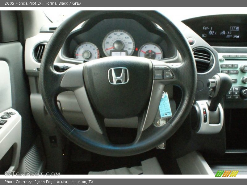 Formal Black / Gray 2009 Honda Pilot LX