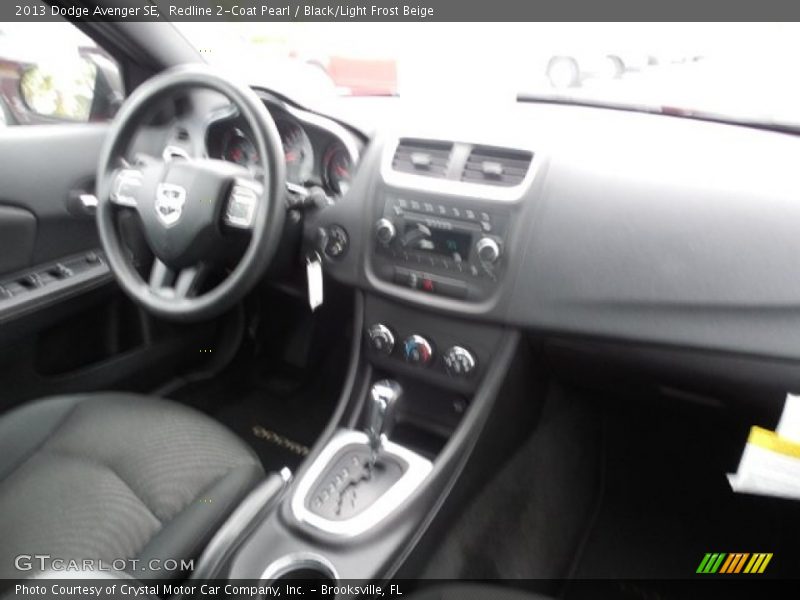 Redline 2-Coat Pearl / Black/Light Frost Beige 2013 Dodge Avenger SE