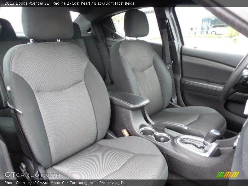 Redline 2-Coat Pearl / Black/Light Frost Beige 2013 Dodge Avenger SE