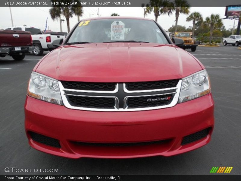 Redline 2-Coat Pearl / Black/Light Frost Beige 2013 Dodge Avenger SE