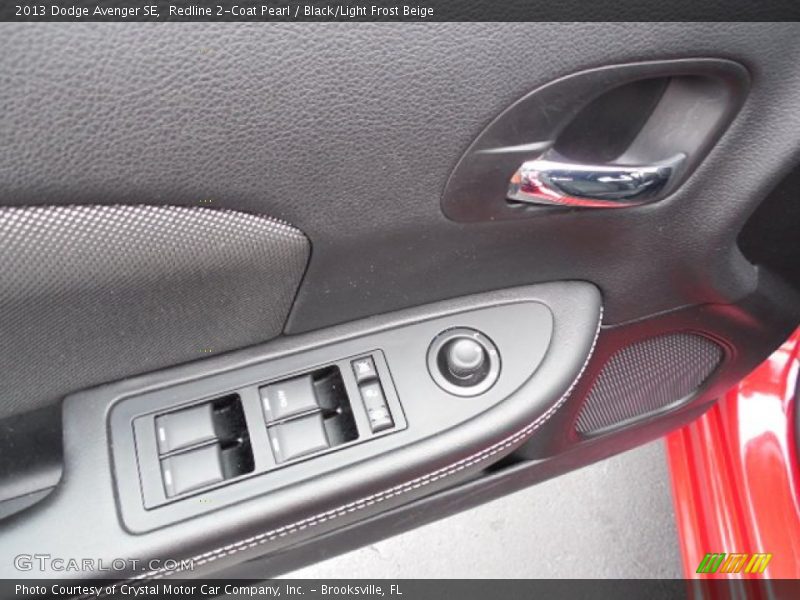 Redline 2-Coat Pearl / Black/Light Frost Beige 2013 Dodge Avenger SE