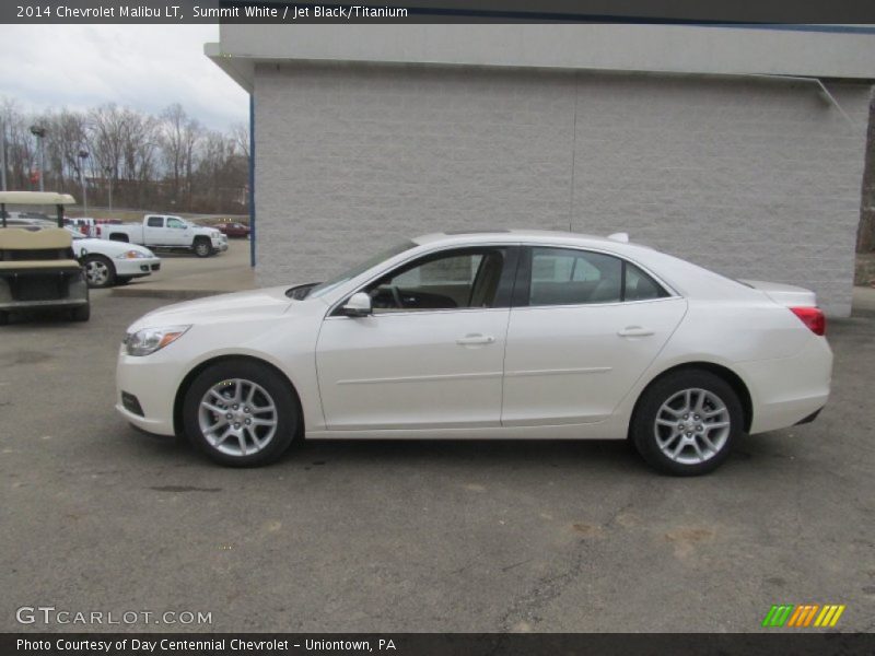 Summit White / Jet Black/Titanium 2014 Chevrolet Malibu LT