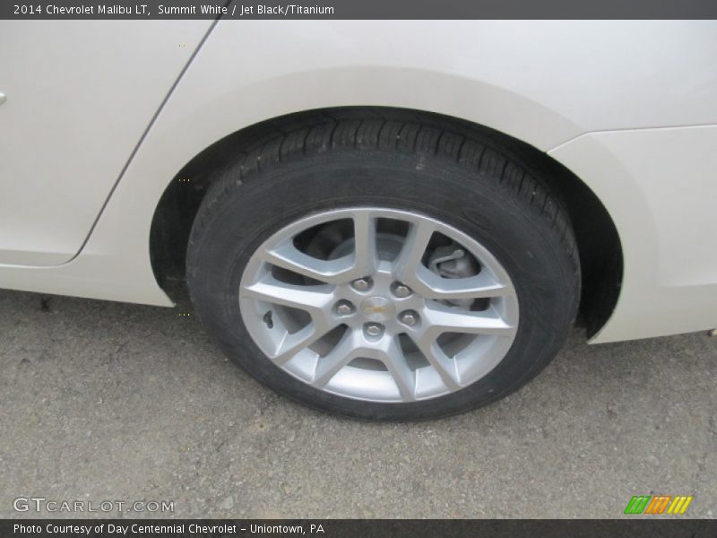 Summit White / Jet Black/Titanium 2014 Chevrolet Malibu LT