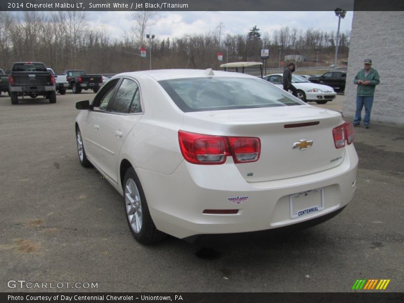 Summit White / Jet Black/Titanium 2014 Chevrolet Malibu LT