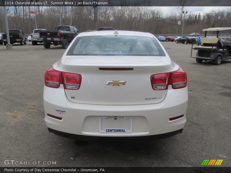 Summit White / Jet Black/Titanium 2014 Chevrolet Malibu LT