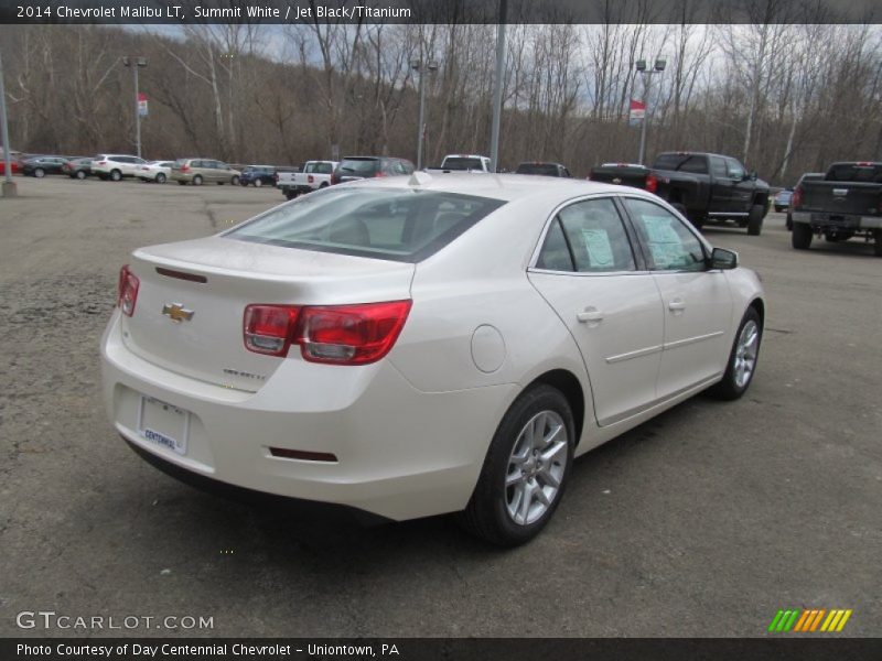Summit White / Jet Black/Titanium 2014 Chevrolet Malibu LT