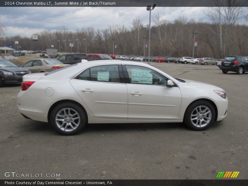 Summit White / Jet Black/Titanium 2014 Chevrolet Malibu LT