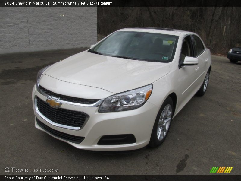 Summit White / Jet Black/Titanium 2014 Chevrolet Malibu LT