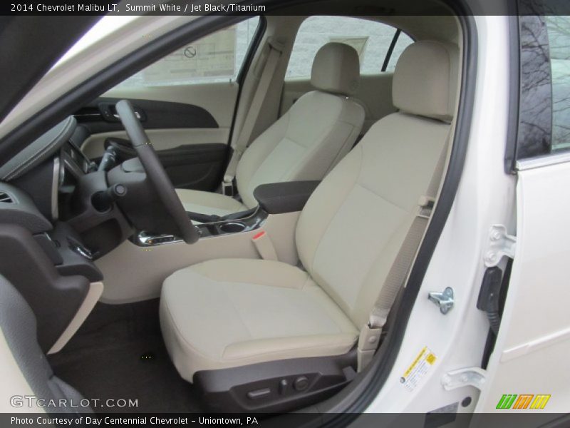Summit White / Jet Black/Titanium 2014 Chevrolet Malibu LT