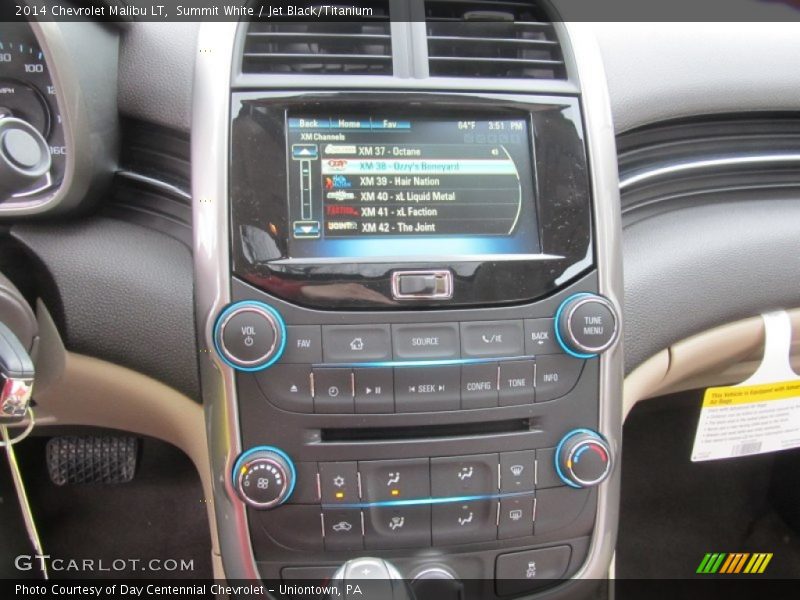 Summit White / Jet Black/Titanium 2014 Chevrolet Malibu LT