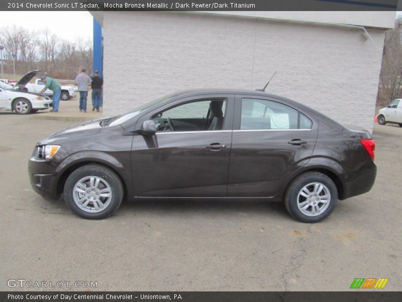 Mocha Bronze Metallic / Dark Pewter/Dark Titanium 2014 Chevrolet Sonic LT Sedan