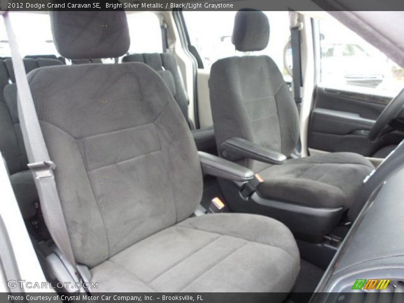 Bright Silver Metallic / Black/Light Graystone 2012 Dodge Grand Caravan SE