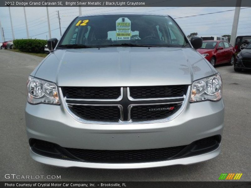 Bright Silver Metallic / Black/Light Graystone 2012 Dodge Grand Caravan SE