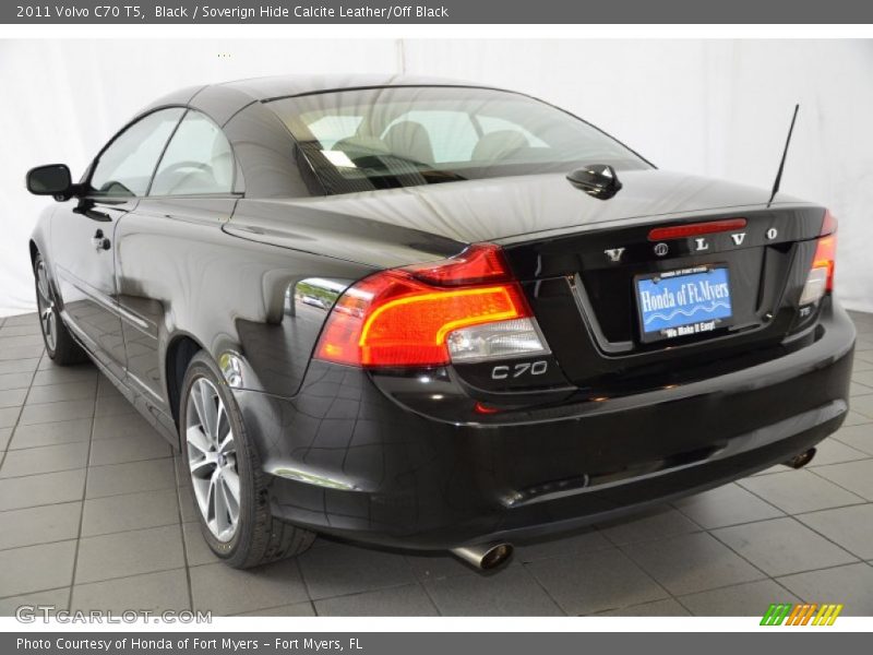 Black / Soverign Hide Calcite Leather/Off Black 2011 Volvo C70 T5