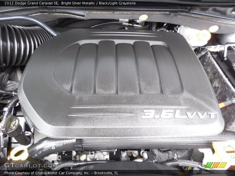 Bright Silver Metallic / Black/Light Graystone 2012 Dodge Grand Caravan SE