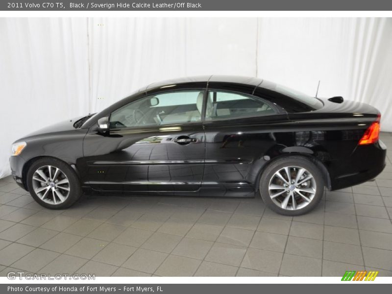 Black / Soverign Hide Calcite Leather/Off Black 2011 Volvo C70 T5
