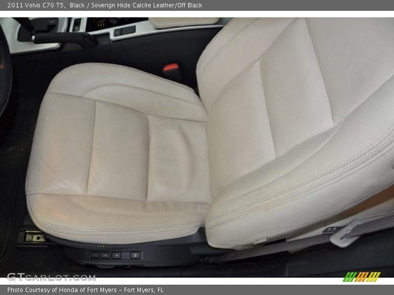 Black / Soverign Hide Calcite Leather/Off Black 2011 Volvo C70 T5