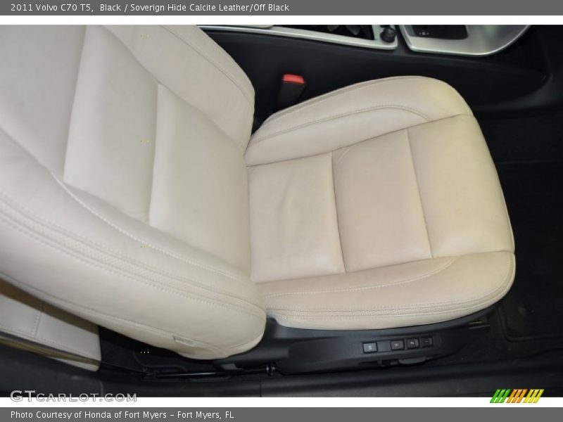 Black / Soverign Hide Calcite Leather/Off Black 2011 Volvo C70 T5