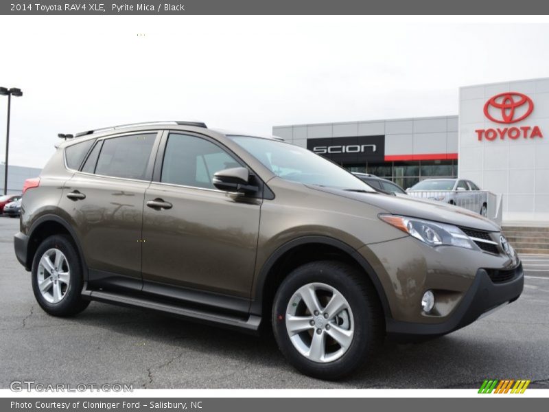 Pyrite Mica / Black 2014 Toyota RAV4 XLE