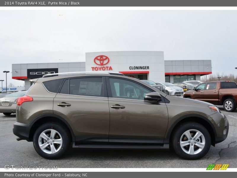 Pyrite Mica / Black 2014 Toyota RAV4 XLE