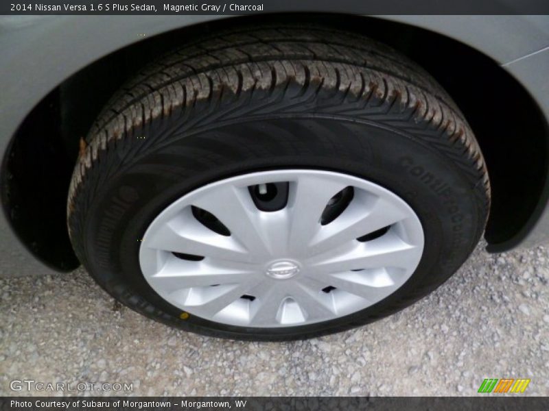Magnetic Gray / Charcoal 2014 Nissan Versa 1.6 S Plus Sedan