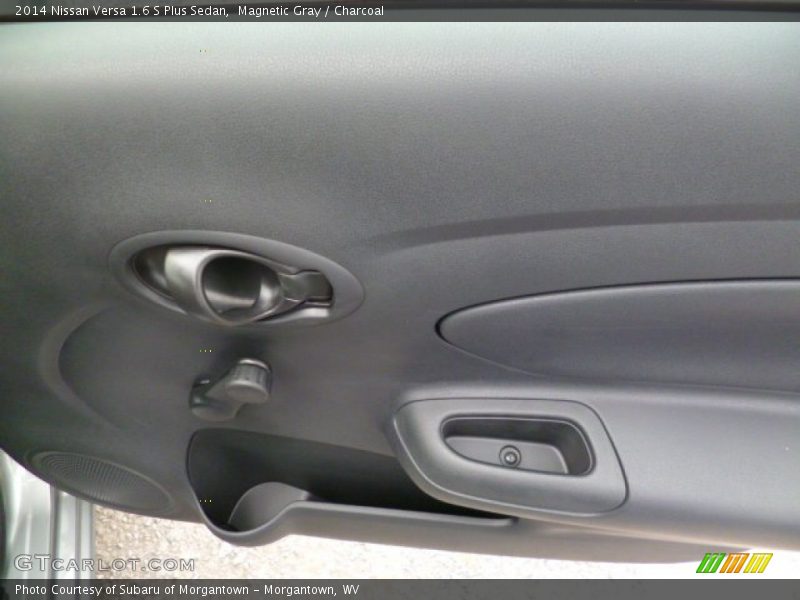 Magnetic Gray / Charcoal 2014 Nissan Versa 1.6 S Plus Sedan