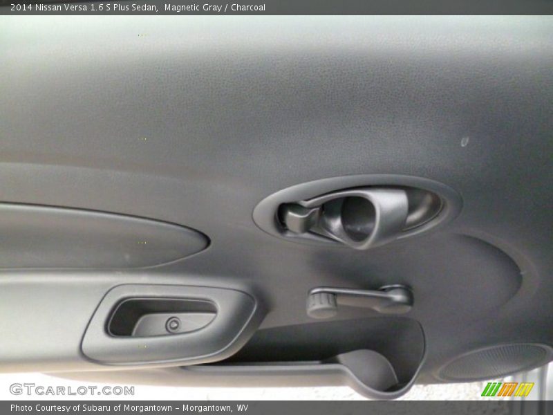 Magnetic Gray / Charcoal 2014 Nissan Versa 1.6 S Plus Sedan