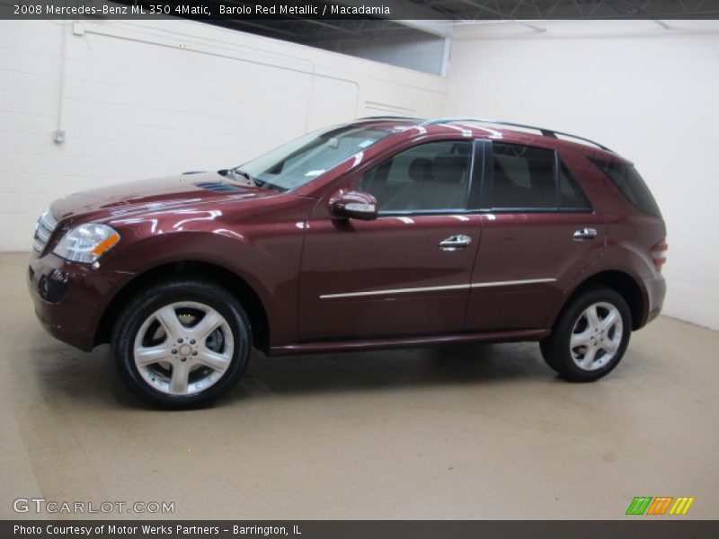 Barolo Red Metallic / Macadamia 2008 Mercedes-Benz ML 350 4Matic