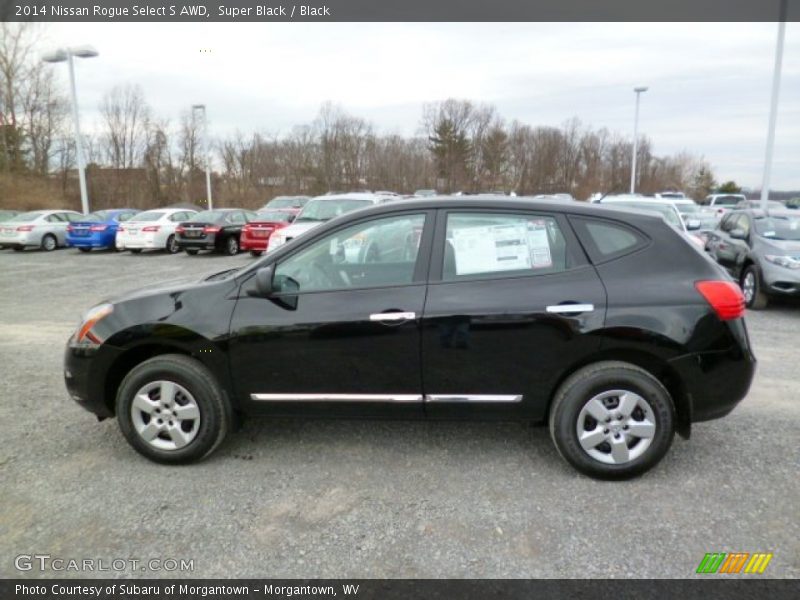 Super Black / Black 2014 Nissan Rogue Select S AWD