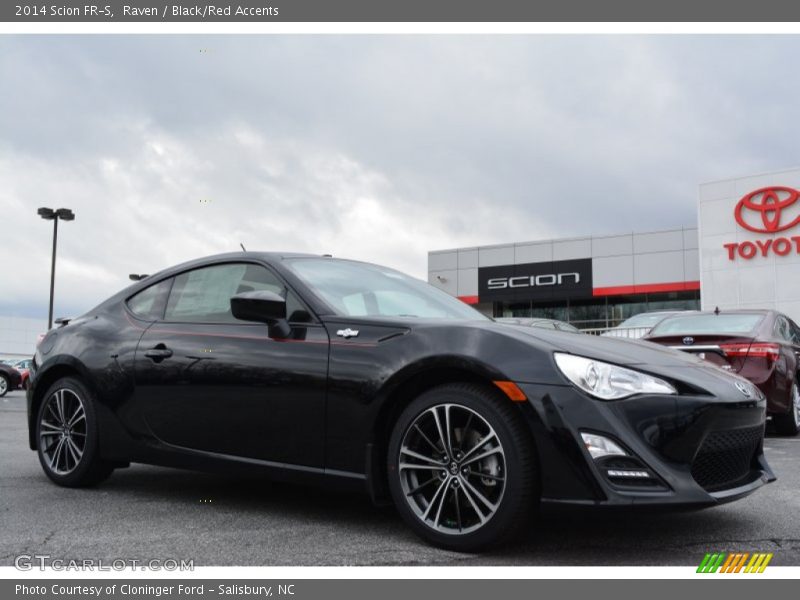 Raven / Black/Red Accents 2014 Scion FR-S