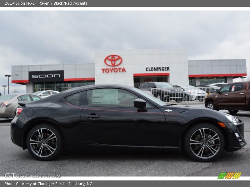 Raven / Black/Red Accents 2014 Scion FR-S