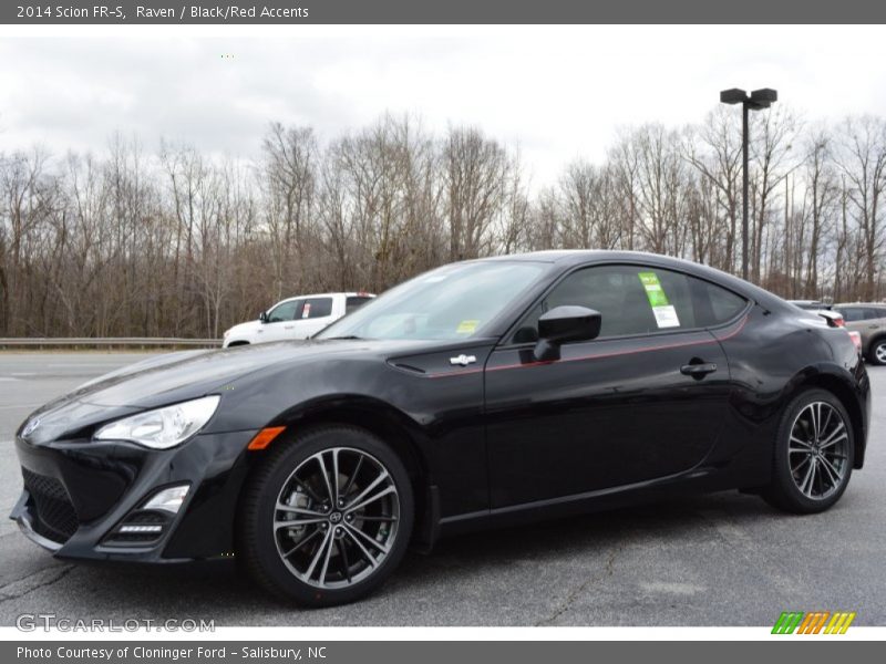 Raven / Black/Red Accents 2014 Scion FR-S