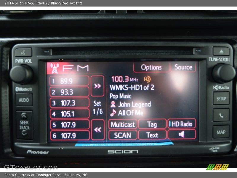 Raven / Black/Red Accents 2014 Scion FR-S