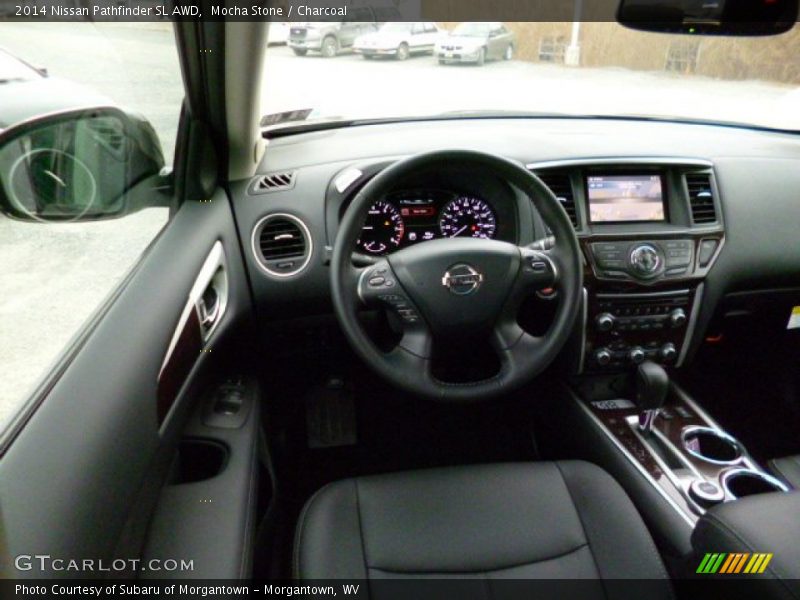 Mocha Stone / Charcoal 2014 Nissan Pathfinder SL AWD