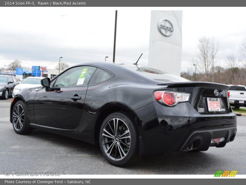 Raven / Black/Red Accents 2014 Scion FR-S