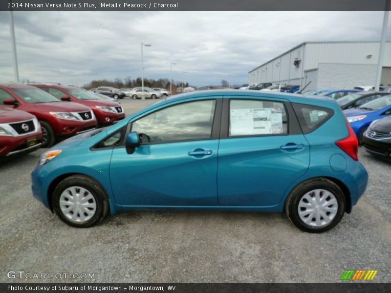 Metallic Peacock / Charcoal 2014 Nissan Versa Note S Plus
