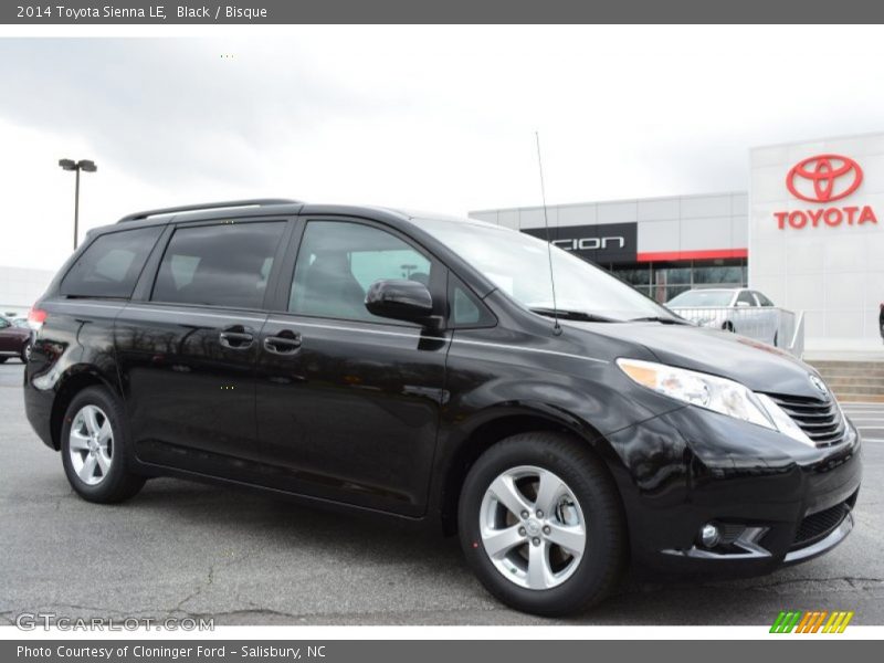 Black / Bisque 2014 Toyota Sienna LE