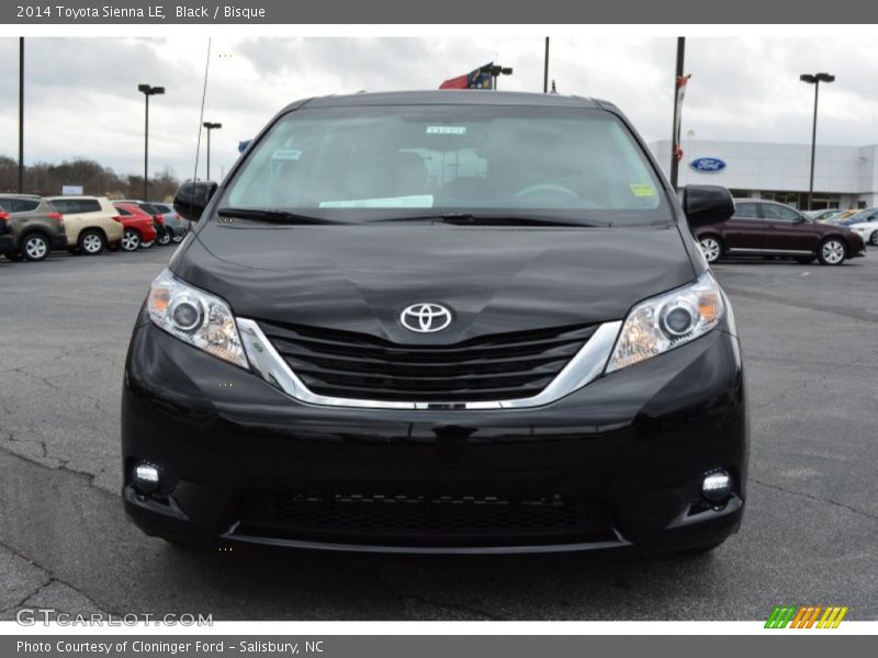 Black / Bisque 2014 Toyota Sienna LE