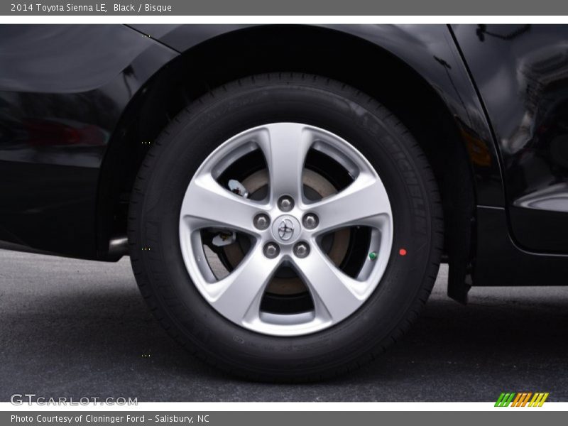 Black / Bisque 2014 Toyota Sienna LE