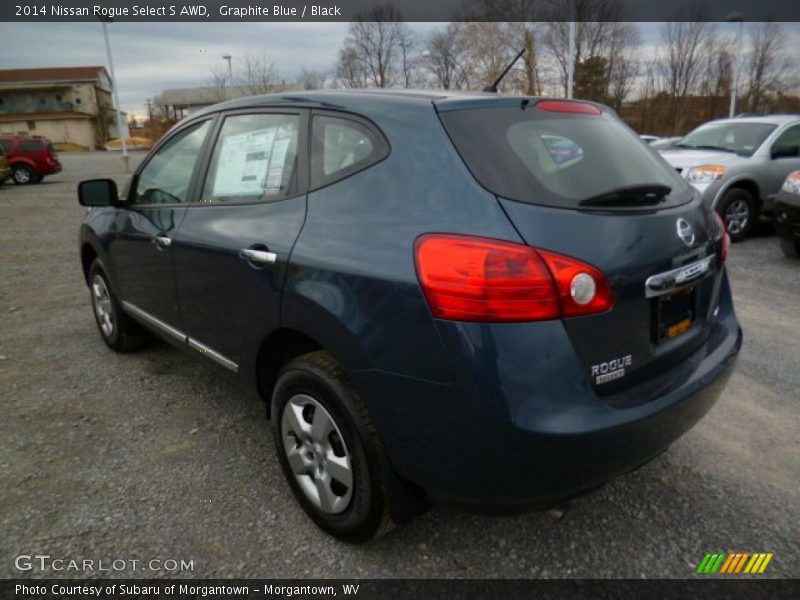 Graphite Blue / Black 2014 Nissan Rogue Select S AWD